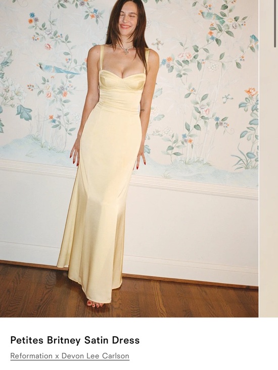 Reformation Dresses & Skirts - Reformation Pale Yellow Bias-Cut Maxi Dress